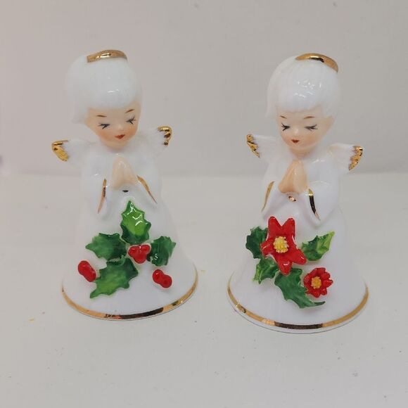2 Napcoware Bone china Angel Bells - Picture 3 of 13